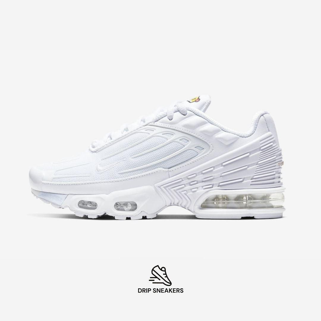 Nike Air Max TN Plus III "Triple White" - Drip Sneakers