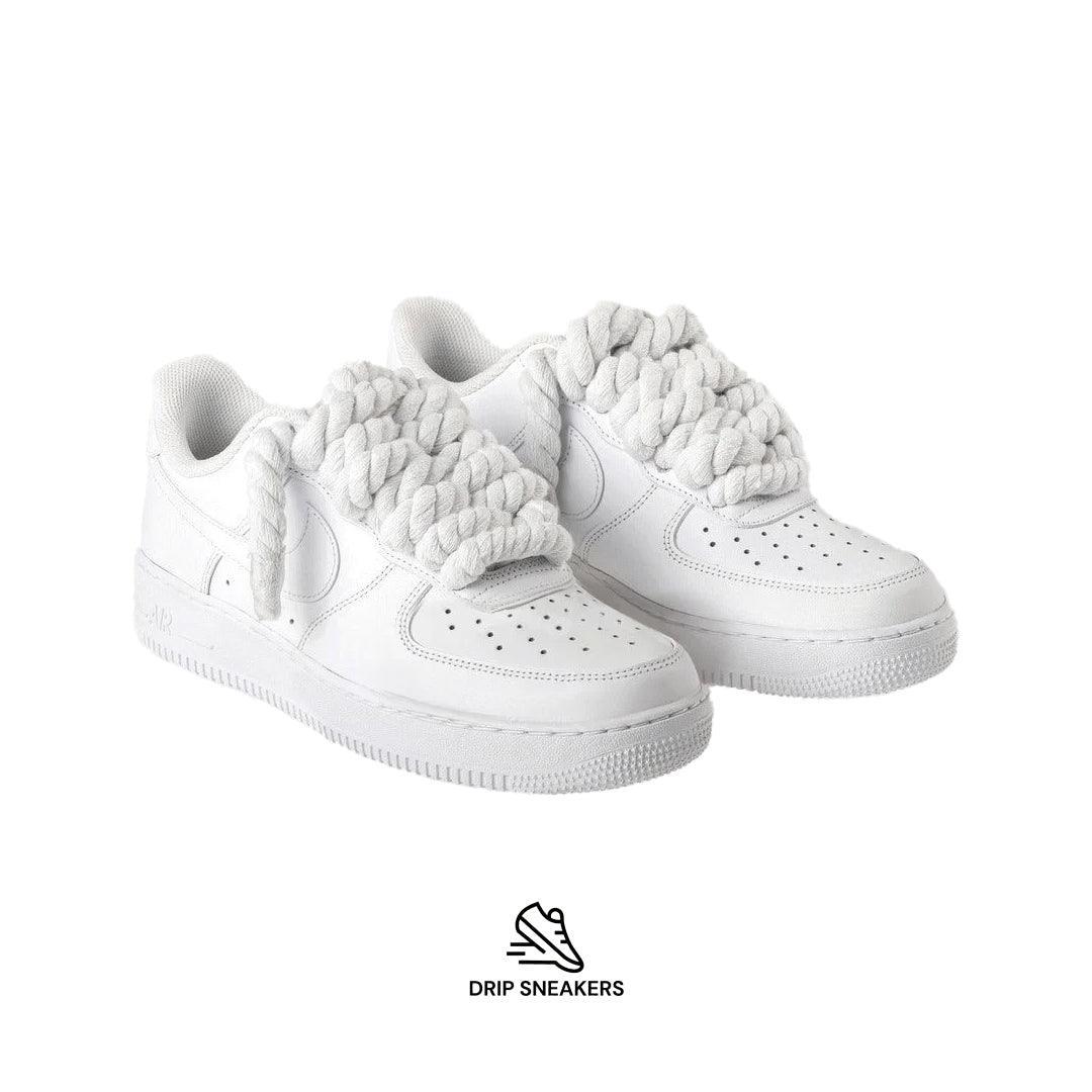 Air Force 1 Rope Laces "White" - Drip Sneakers