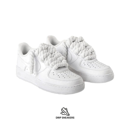 Air Force 1 Rope Laces "White" - Drip Sneakers