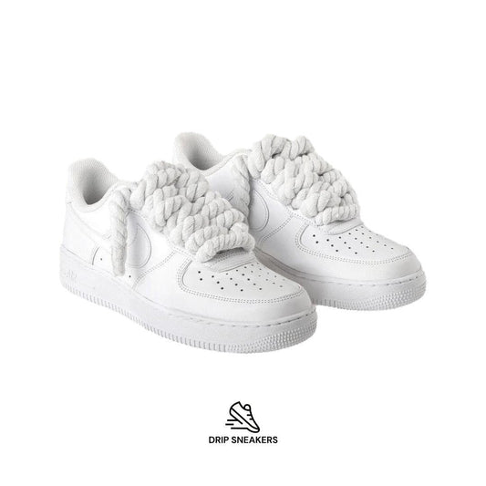 Air Force 1 Rope Laces "White" - Drip Sneakers