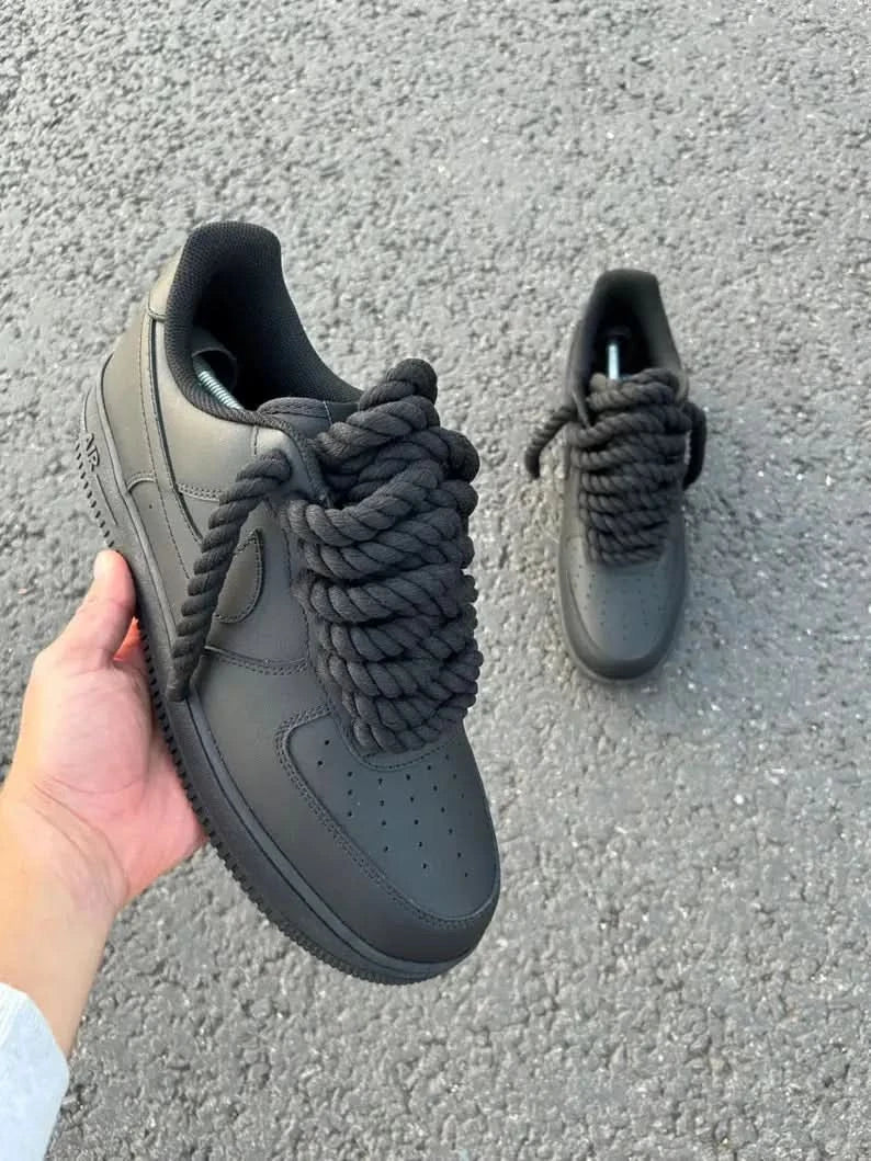 AF1 Rope Laces "Black" DRIP SNEAKERS