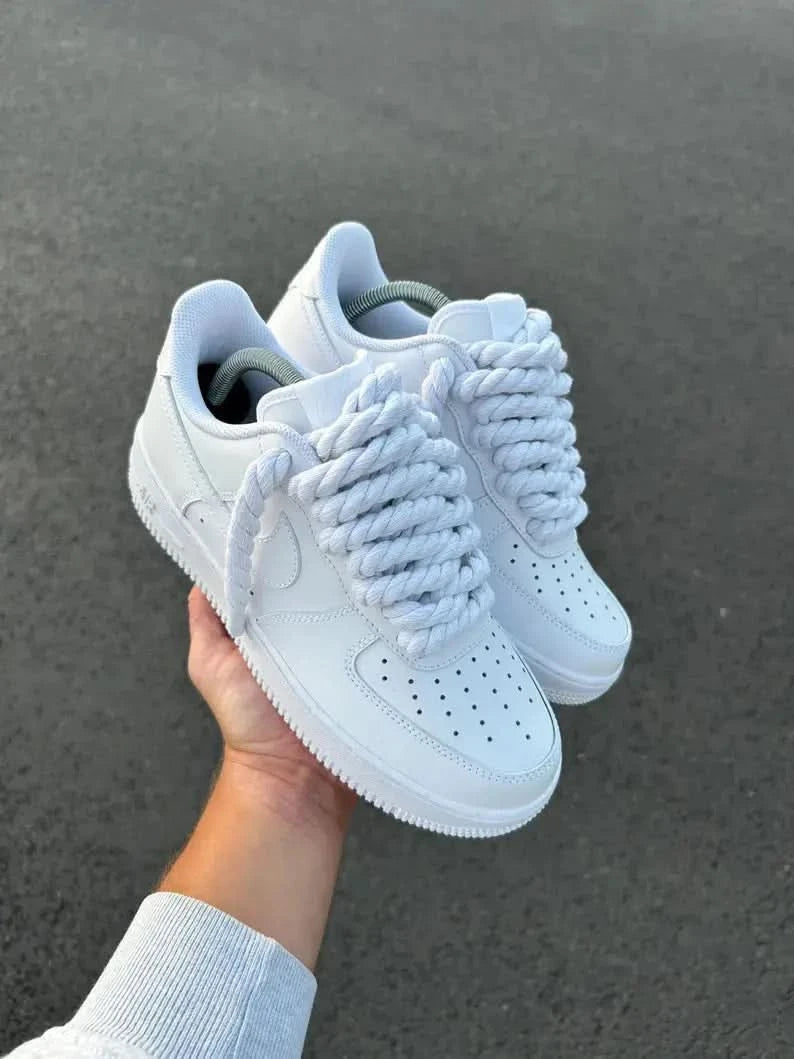 AF1 Rope Laces "White" DRIP SNEAKERS®